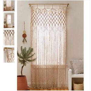Millie Macramé Boho Peasant Knot Hipster Hippie Art Deco Farm Window Curtain